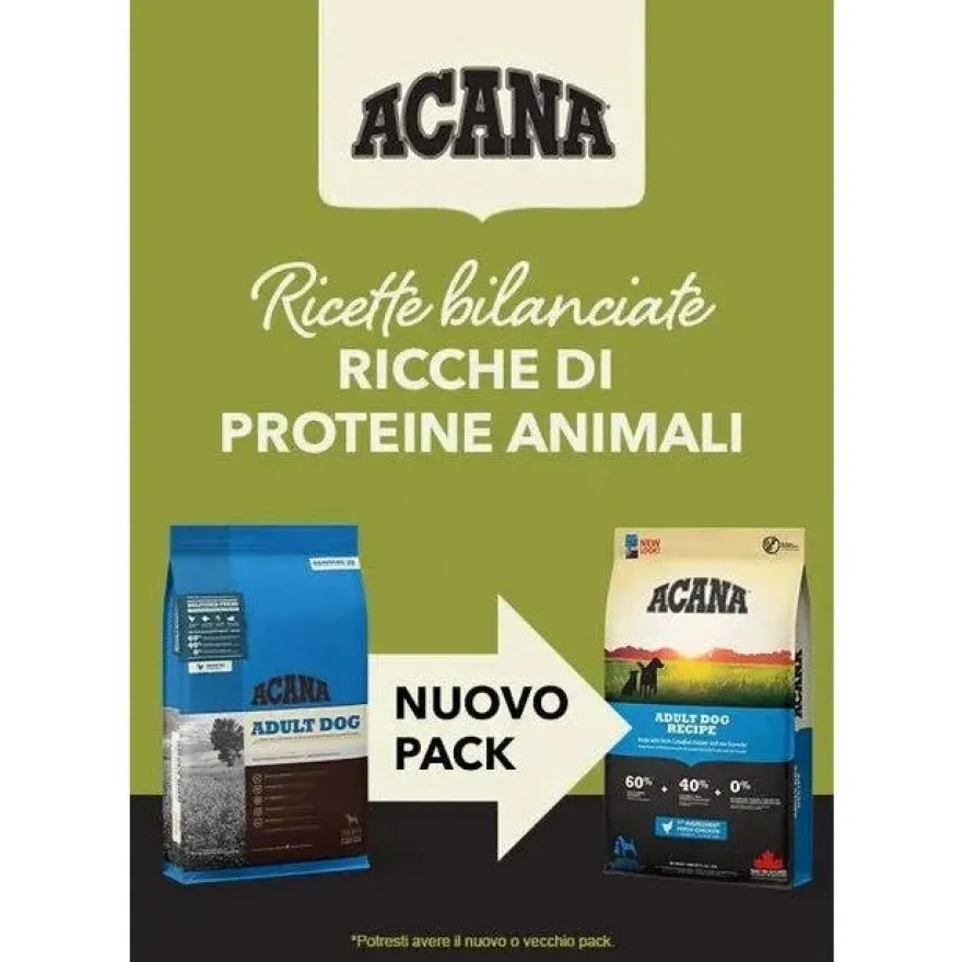 Acana Cane Adulto Recipe Crocchette Sacco 11,4kg