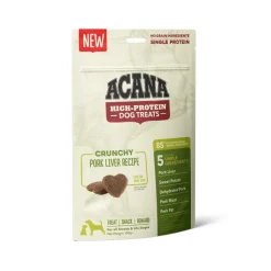 Acana Cane High Protein Dog Treats Crunchy Ricetta Fegato di Maiale Busta 100g