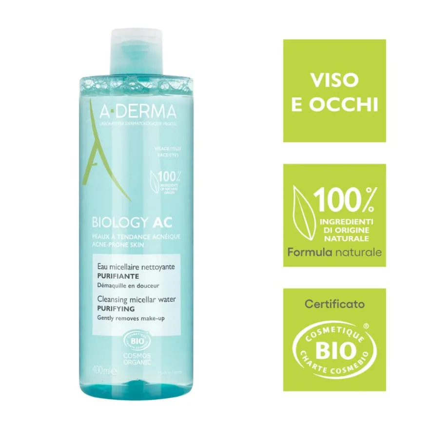 A-Derma Biology Ac Acqua Micellare Detergente Purificante Anti-imperfezioni 400ml
