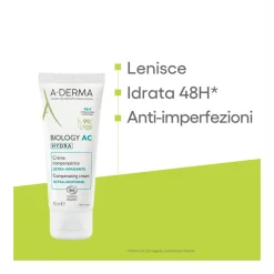 A-Derma Biology Ac Hydra Crema Compensatrice Ultra-lenitiva Anti-imperfezioni 40ml