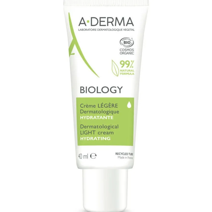 A-Derma Biology Crema Leggera Dermatologica Idratante 40ml