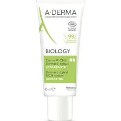 A-Derma Biology Crema Ricca Dermatologica Idratante 40ml