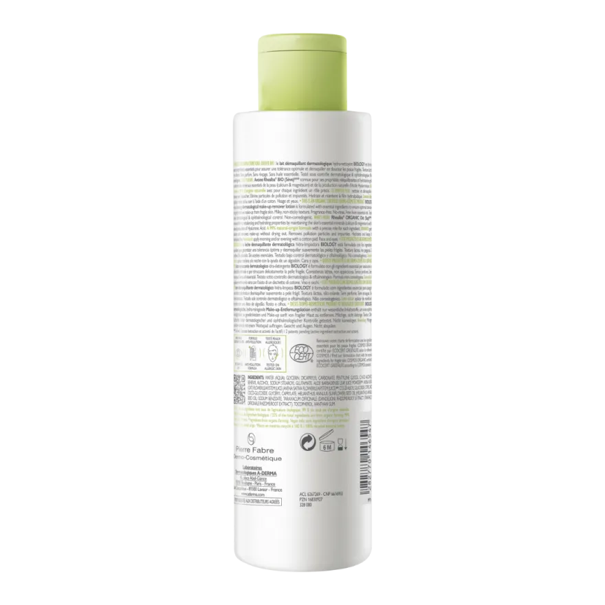 A-Derma Biology Latte Struccante Dermatologico Idra-Detergente 200ml