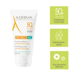 A-Derma Protect AC Fluido Opacizzante 40ml SPF50+
