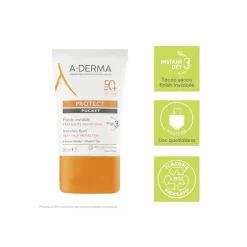 Aderma Protect Pocket Fluido Invisibile Solare Viso 30ml SPF50+