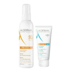 A-Derma Protect Spray SPF50+ 200ml + Protect Ah Latte Doposole 100ml