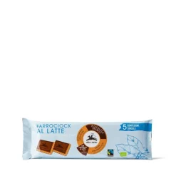 Alce Nero Farrociock Biscotti Farro Cioccolato Latte Bio 5x28g