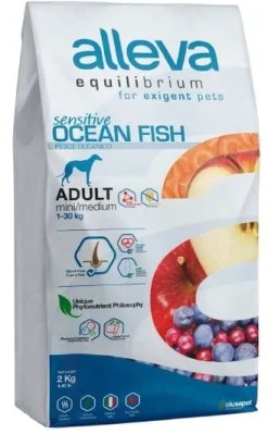 Alleva Equilibrium Dog Adult Sensitive Ocean Fish Mini/medium 2 kg