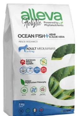 Alleva Holistic Dog Adult Ocean Fish + Hemp & Aloe Vera Medium Maxi 2 kg
