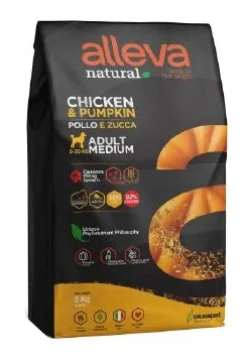 Alleva Natural Dog Adult Chicken & Pumpkin Medium 2 kg