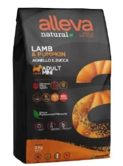 Alleva Natural Dog Adult Lamb & Pumpkin Mini 2 kg