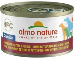 Almo Nature Cuisine Cibo Umido Manzo Con Patate E Piselli Per Cani Adulti Scatoletta 95g