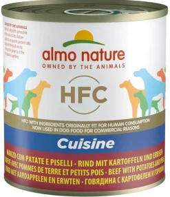 Almo Nature Cuisine Cibo Umido Manzo Con Patate E Piselli Per Cani Adulti Scatoletta 290g
