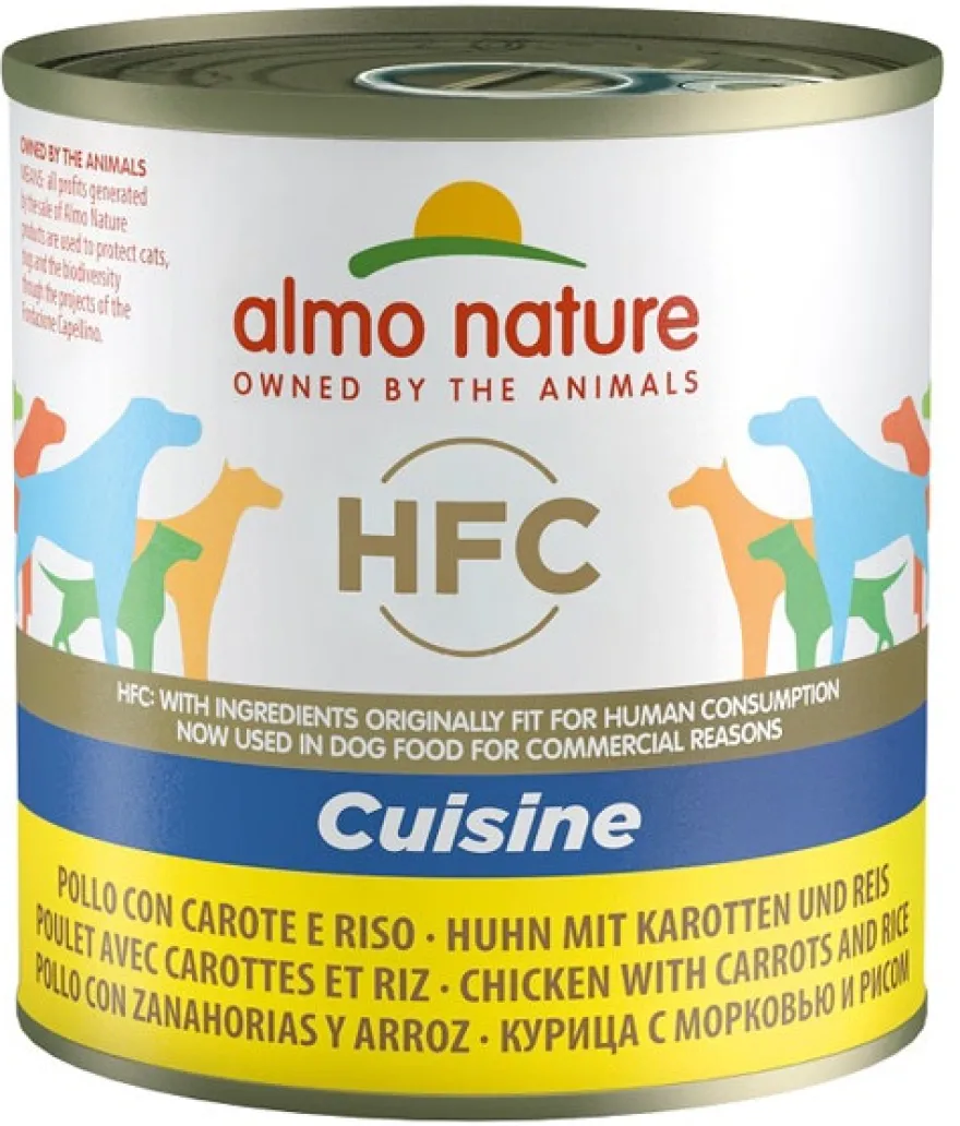 Almo Nature Cuisine Cibo Umido Pollo Con Carote E Riso Per Cani Adulti Scatoletta 280g
