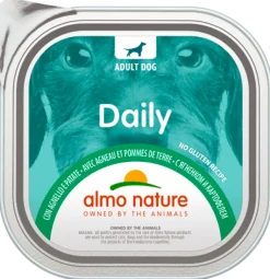 Almo Nature Daily Menù Cibo Umido Agnello/Patate Per Cani Adulti Vaschetta 100g