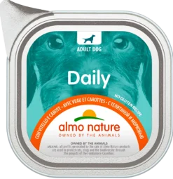 Almo Nature Daily Menù Cibo Umido Vitello/Carote Per Cani Adulti Vaschetta 100g