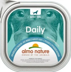 Almo Nature Daily Menu Cibo Umido Merluzzo E Fagiolini Cani Adulti Vaschetta 300g