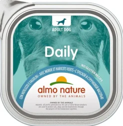 Almo Nature Daily Menu Cibo Umido Merluzzo E Fagiolini Cani Adulti Vaschetta 300g