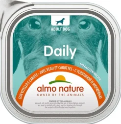 Almo Nature Daily Menu Cibo Umido Vitello E Carote Cani Adulti Vaschetta 300g