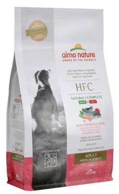Almo Nature HFC Adult Crocchette Salmone Cani Adulti Taglia Media E Grande Sacco 1,2kg