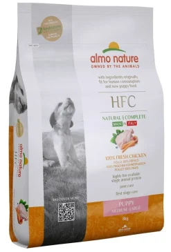Almo Nature HFC Puppy Crocchette Pollo Cani Cuccioli Taglia Media E Grande Sacco 8kg