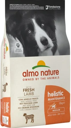 Almo Nature Holistic Maintenance Crocchette Agnello Cani Adulti Taglia Media Sacco 12kg