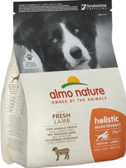 Almo Nature Holistic Maintenance Crocchette Agnello E Riso Cani Adulti Taglia Media Grande Sacco 2kg