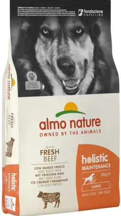 Almo Nature Holistic Maintenance Crocchette Manzo Cani Adulti Taglia Grande Sacco 12kg