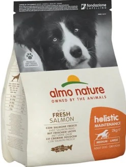 Almo Nature Holistic Maintenance Crocchette Salmone Fresco Cani Adulti Taglia Media Grande Sacco 2kg