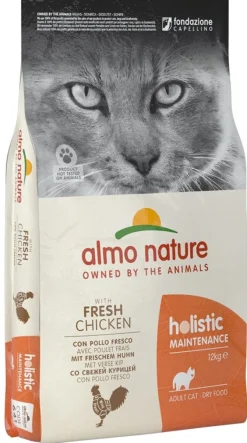 Almo Nature Holistic Maintenance Pollo Fresco Cibo Secco Per Gatti Adulti 12kg