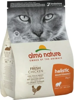 Almo Nature Holistic Maintenance Pollo Fresco E Riso Cibo Secco Per Gatti Adulti Sacco 2kg