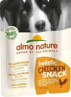 Almo Nature Holistic Snack Al Pollo Per Cani Adulti 3 Sticks Da 10g