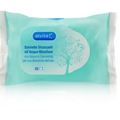 Alvita Salviettine Struccanti Acqua Micellare 25 Pezzi