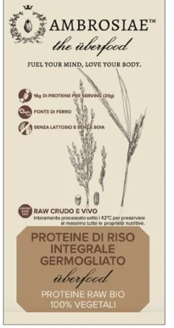 Ambrosiae Uberfood Proteine Di Riso Integrale Germogliato 200g