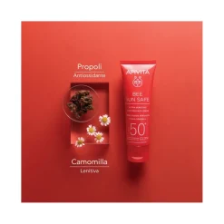 Apivita Bee Sun Safe Crema Viso Lenitiva Hydra Sensitive Pelli Sensibili SPF50+ 50ml