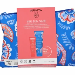 Apivita Bee Sun Safe Hydra Fresh Gel Crema Viso SPF50 50ml + Doposole 100ml + Borsa