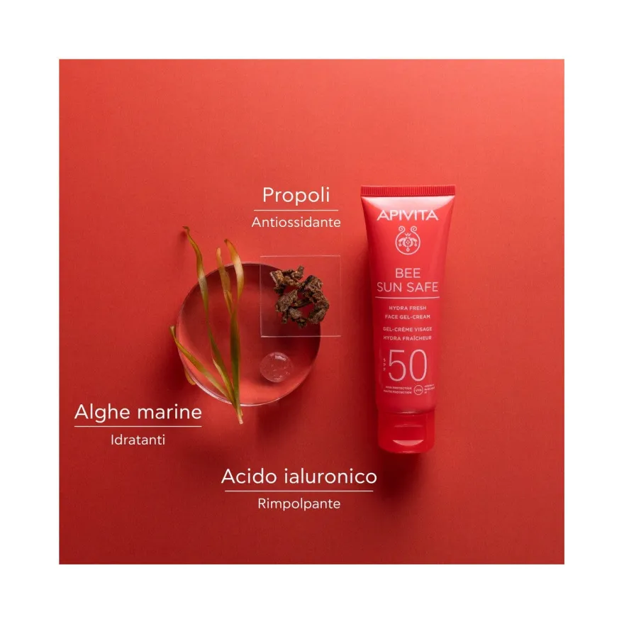 Apivita Bee Sun Safe Hydra Fresh Crema Gel Viso SPF50 50ml