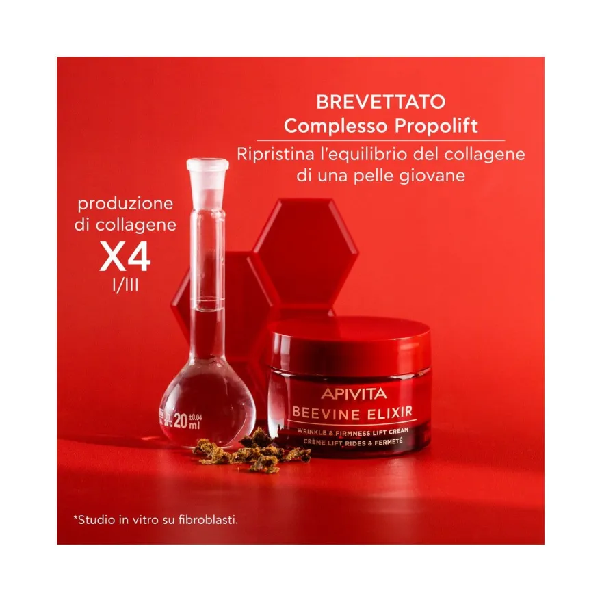 Apivita Beevine Elixir Crema Anti-Rughe Rassodante Liftante Texture Ricca 50ml