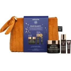 Apivita Cofanetto Queen Bee Crema Anti-età Assoluta Texture Ricca+Siero Anti-età Assoluto 10ml+Contorno Occhi 2ml