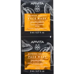 Apivita Express Beauty Maschera Viso Detossinante Zucca 2x8ml