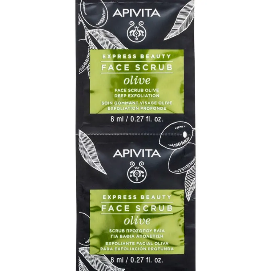 Apivita Express Beauty Scrub Viso Esfoliante Olive 2x8ml