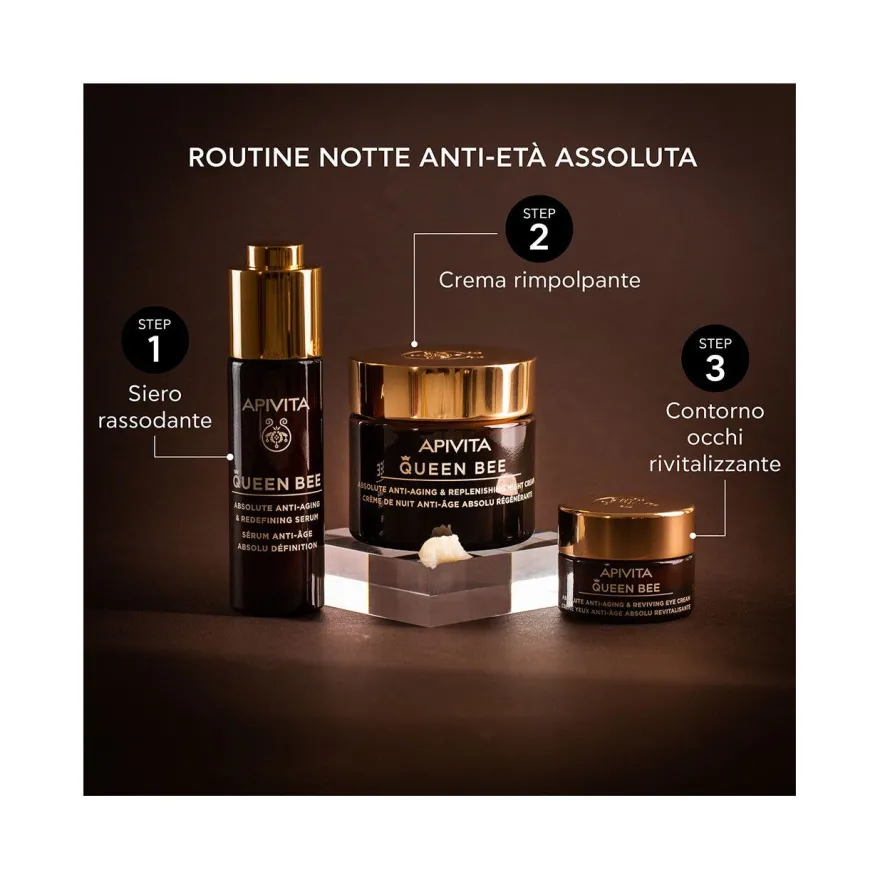 Apivita Queen Bee Eye Crema Occhi Anti-Età Assoluta&Rivitalizzante 15ml