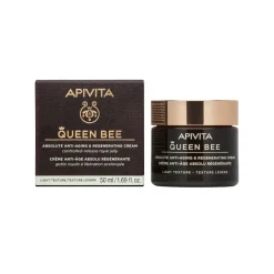 Apivita Queen Bee Light Crema Viso Anti-Età Assoluta&Rigenerante Texture Leggera 50ml