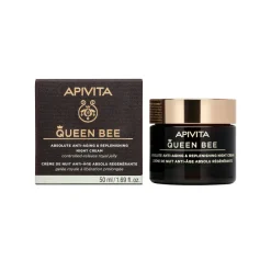 Apivita Queen Bee Night Crema Viso Notte Anti-Età Assoluta&Rimpolpante 50ml