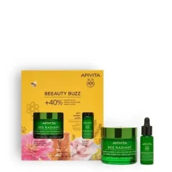 Apivita Set Bee Radiant Crema Gel Leggera 50ml + Siero 10ml