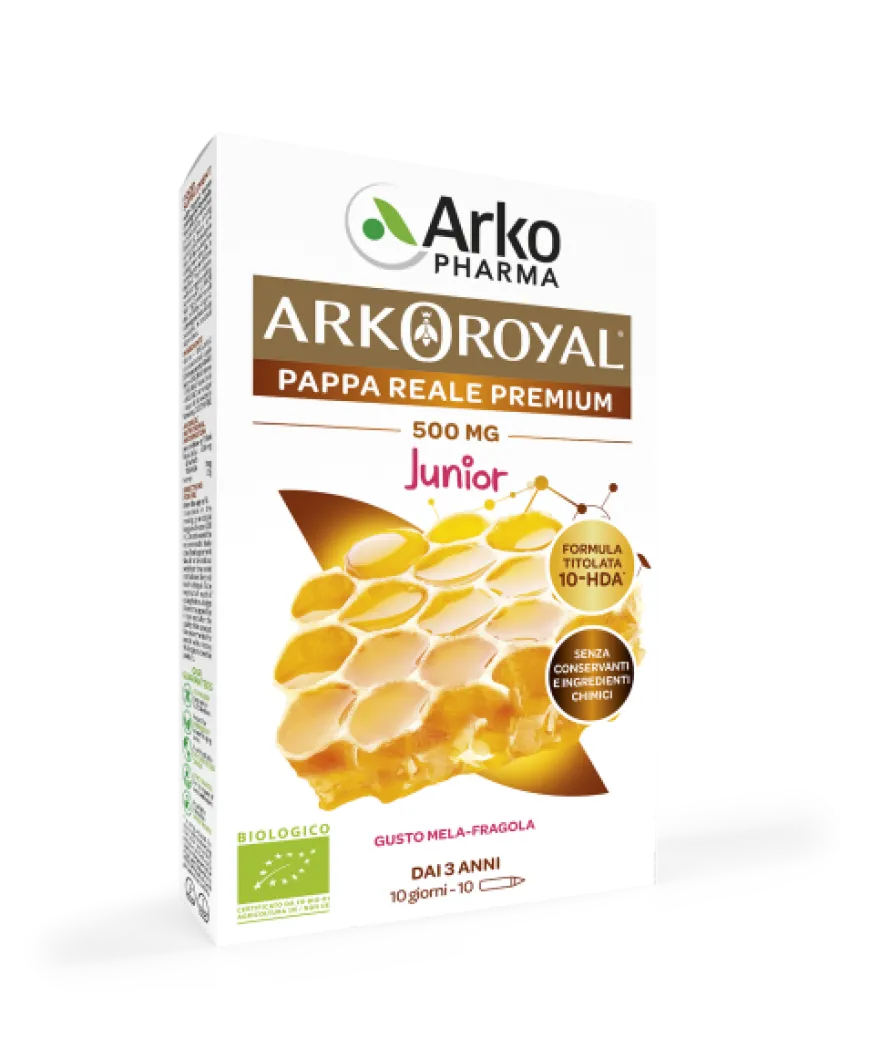 Arkopharma Arkoroyal Pappa Reale Bio Junior 500mg 10 Flaconi
