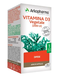 Arkopharma Vitamina D3 Vegetale 45 Capsule