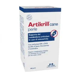 Artikrill Mangime Cani 200 Perle - Omega 3 per Benessere