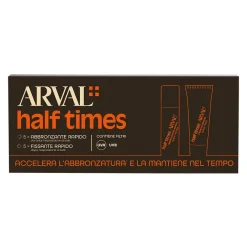Arval Sun Half Times SPF6 Abbronzante Rapido + Fissante Rapido 5x10 ml