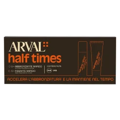 Arval Sun Half Times SPF6 Abbronzante Rapido + Fissante Rapido 5x10 ml